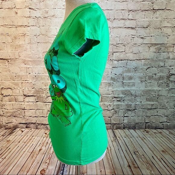 Muppets Green Kermit T-shirt Earth Day Graphic Tee Small - Picture 4 of 6
